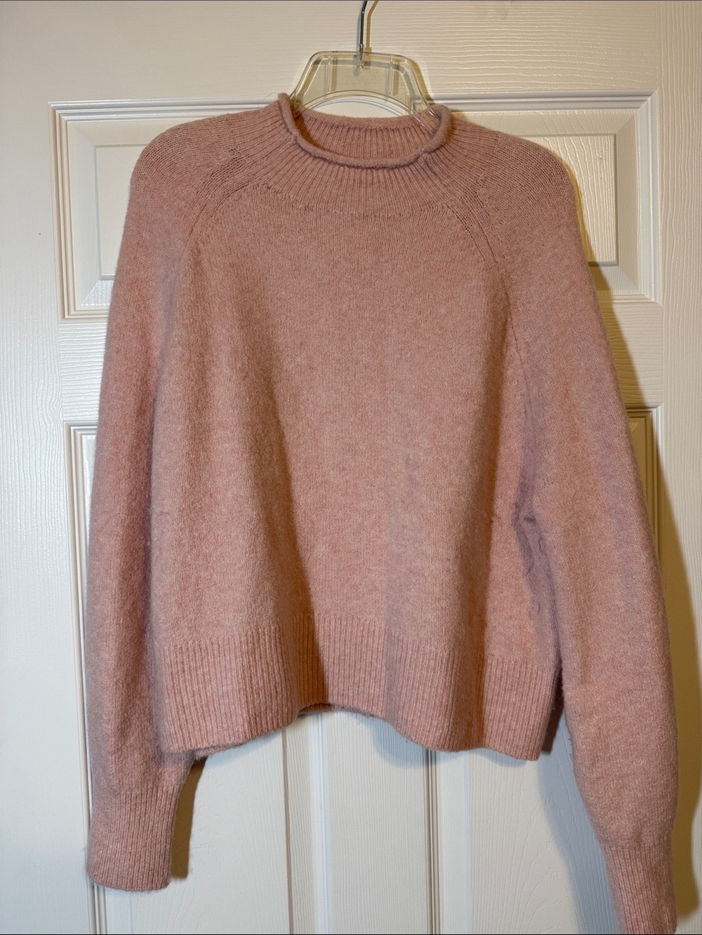 J. Crew Dusty Rose Turtleneck Sweater